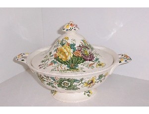 Lidded Covered Round Vegetable Tureen